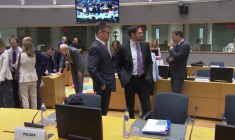 Union européenne : images de la réunion des ministres du Commerce