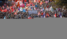 Le traditionnel défilé syndical du 1er mai à Nantes