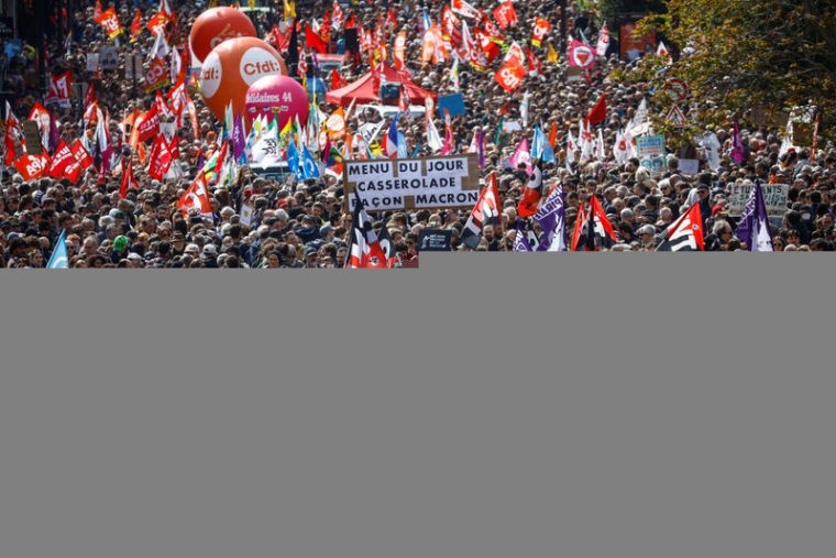 Le traditionnel défilé syndical du 1er mai à Nantes