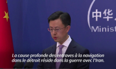La Chine appelle à une "libre circulation" maritime dans le détroit d'Ormuz