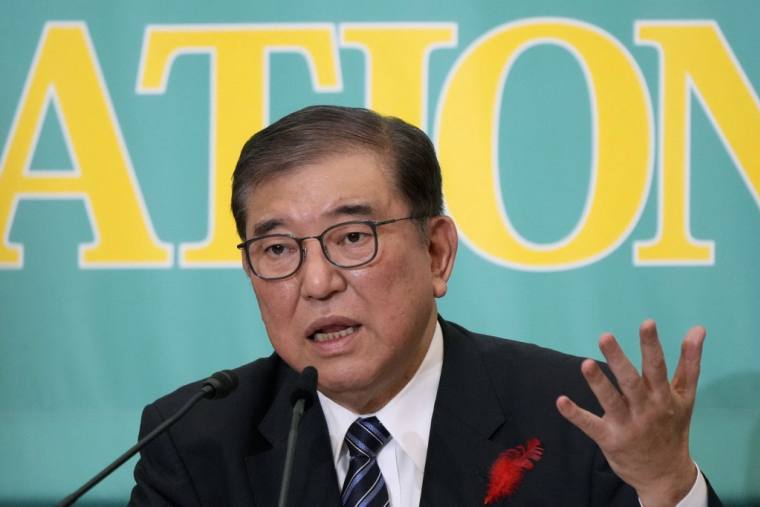 Le Premier ministre japonais Shigeru Ishiba à Tokyo le 12 octobre 2024. ( POOL / EUGENE HOSHIKO )