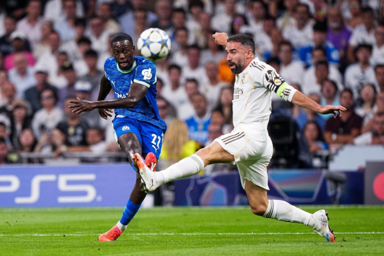 L’ouverture du score de Timothy Weah pour l’OM contre le Real Madrid en vidéo