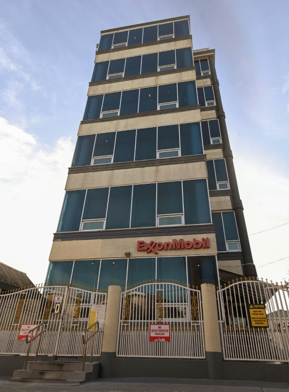 Les locaux de ExxonMobil à Georgetown, au Guyana, le 29 août 2025 ( AFP / Joaquin Sarmiento )