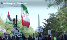 Cessez-le-feu entre Etats-Unis et Iran: réactions de manifestants à New York et Washington