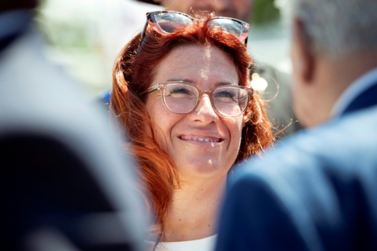 La présidente de l'Assemblée provinciale du Sud, Sonia Backes, à Nouméa, en Nouvelle-Calédonie, le 10 novembre 2025 ( AFP / Delphine MAYEUR )