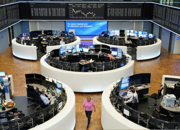 German share price index DAX graph is pictured at the stock exchange in Frankfurt