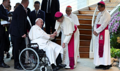 Pope Francis à Singapore dans le cadre de sa tournée en Asie