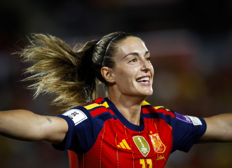 Alexia Putellas lors d'un match de qualifications au Mondial entre l'Espagne et l'Angleterre, le 5 juin 2026 à Palma de Majorque ( AFP / JAIME REINA )
