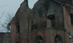 Images des dégâts causés par des frappes russes à Kiev cette nuit