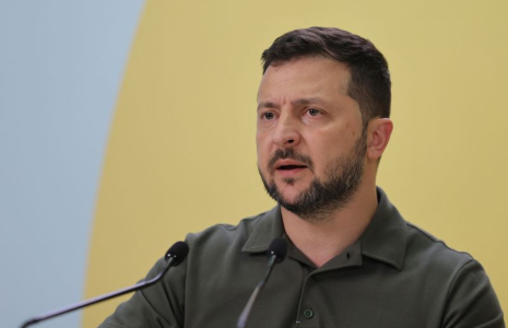 Photo d'archives du président ukrainien Volodimir Zelensky