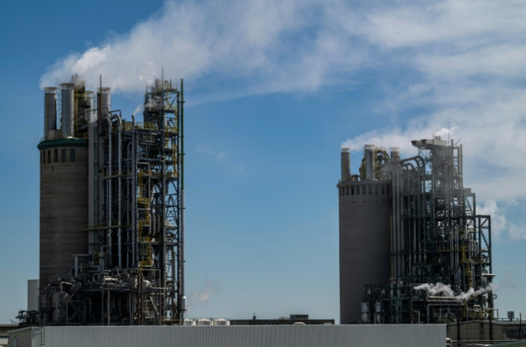 Usine du fabricant d'engrais SKW Piesteritz, le 9 avril 2026 ( AFP / John MACDOUGALL )