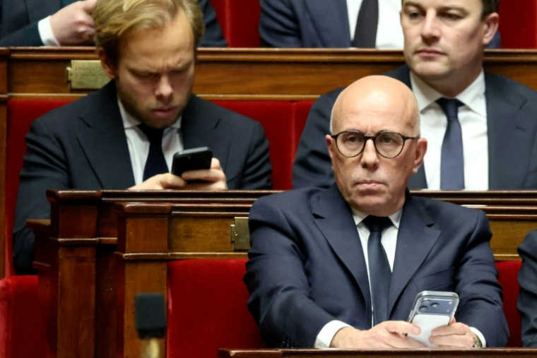 Le député UDR Eric Ciotti à l'Assemblée nationale à Paris le 3 février 2026 ( AFP / Ludovic MARIN )