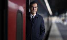 Le PDG de la SNCF Jean-Pierre Farandou, le 9 novembre 2023. ( AFP / JOEL SAGET )