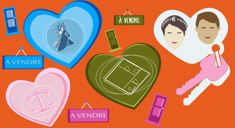 Deux concubins qui achètent ensemble se retrouveront sous le régime de l'indivision. (© Artelette)