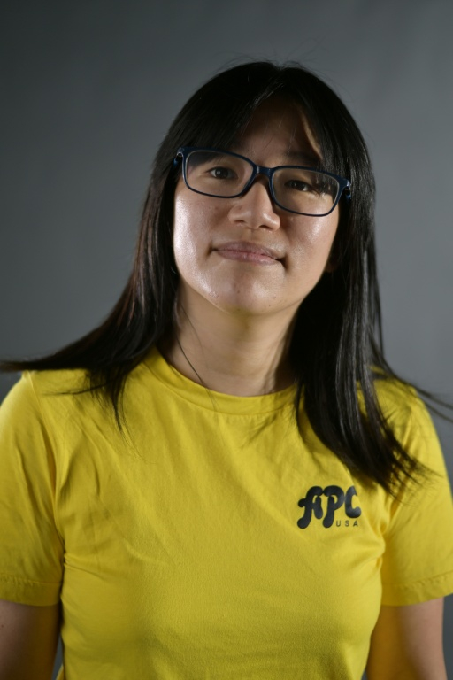 L'avocate et militante prodémocratie Chow Hang-tung à Hong Kong, le 21 mars 2021 ( AFP / Peter PARKS )