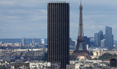 Vue de la Tour Montparnasse et de la Tour Eiffel à Paris