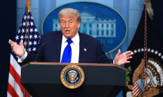 Donald Trump à Washington, aux États-Unis, le 27 juin 2025. ( GETTY IMAGES NORTH AMERICA / JOE RAEDLE )