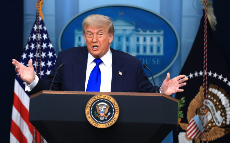 Donald Trump à Washington, aux États-Unis, le 27 juin 2025. ( GETTY IMAGES NORTH AMERICA / JOE RAEDLE )