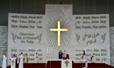 Le pape Léon XIV préside une messe sur le front de mer à Beyrouth, le 2 décembre 2025 au Liban ( AFP / Giuseppe CACACE )