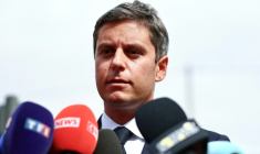 Le secrétaire général de Renaissance Gabriel Attal à Châlons-en-Champagne, dans la Marne le 30 août 2026 ( AFP / Sameer AL-DOUMY )