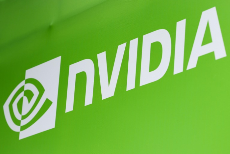 Le logo Nvidia au salon Computex à Taipei, le 19 mai 2025, à Taïwan ( AFP / I-Hwa Cheng )