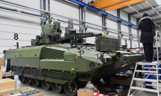 Une ligne de production de tank Puma à Unterlüß, en Allemagne. (illustration) ( POOL / FABIAN BIMMER )