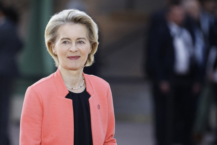 Ursula von der Leyen à Paris, le 11 février 2025. ( AFP / LUDOVIC MARIN )