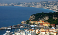 Une vue du lieu où se tient la Conférence des Nations unies sur l'océan (UNOC), à Nice le 9 juin 2025. ( AFP / Valery HACHE )