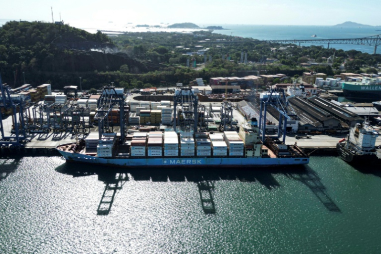 Vue aérienne du port de Balboa à Panama, le 30 janvier 2026 ( AFP / MARTIN BERNETTI )