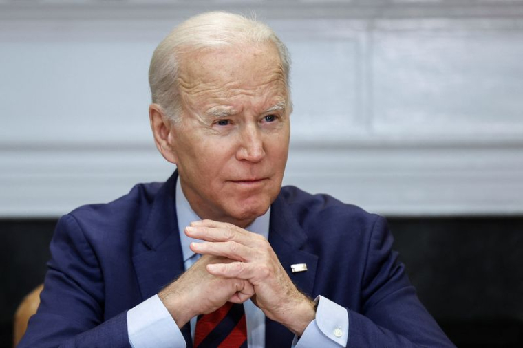 Le président américain Joe Biden reçoit les leaders démocrates du Congrès à la Maison Blanche à Washington