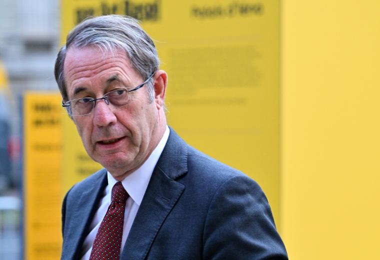 Le coordinateur de la conférence Travail et Retraites, l'ancien haut fonctionnaire Jean-Denis Combrexelle, le 16 octobre 2023, à Paris ( POOL / Miguel MEDINA )