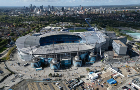 L'Etihad Stadium, le stade du club de football de Manchester City, dans le nord-ouest de l'Angleterre, le 30 septembre 2026 ( AFP / Oli SCARFF )