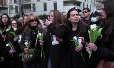 Marche en hommage à Quentin Deranque à Lyon le 21 février 2026 ( AFPTV / Colin BERTIER )