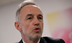 Le maire de Paris Emmanuel Grégoire, le 1er avril 2026, à Paris ( AFP / Anna KURTH )