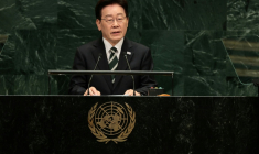 Le président de la Corée du Sud, Lee Jae-myung, s'exprime lors de la 81e session de l'Assemblée générale des Nations unies au siège de l'ONU, à New York, le 22 septembre 2026 ( GETTY IMAGES NORTH AMERICA / Michael M. Santiago )