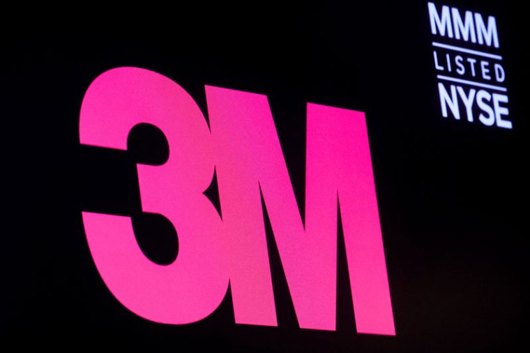 Le logo de la société et des informations sur les transactions de 3M