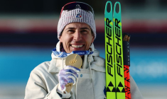 Biathlon - Cérémonie de victoire du sprint 10km hommes