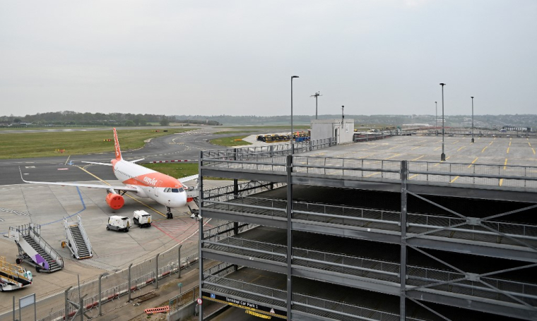 L'aéroport de Luton, au Royaume-Uni. ( AFP / JUSTIN TALLIS )