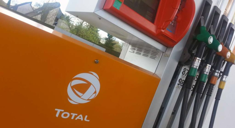Une station service Total. (© L. Grassin)
