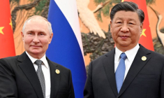 Le président russe Vladimir Poutine et le président chinois Xi Jinping lors d'une réunion à Pékin
