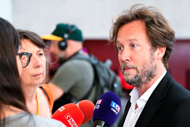 Le président du groupe socialiste à l'Assemblée nationale Boris Vallaud, le 13 juin 2025 lors du 81e congrès du PS à Nancy ( AFP / Jean-Christophe VERHAEGEN )