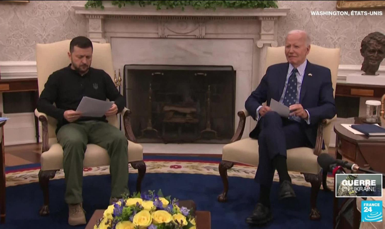Volodymyr Zelensky reçoit une nouvelle enveloppe d'aide de Joe Biden et le soutien de Kamala Harris