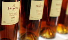 Des bouteilles de Cognac à la Maison Hennessy
