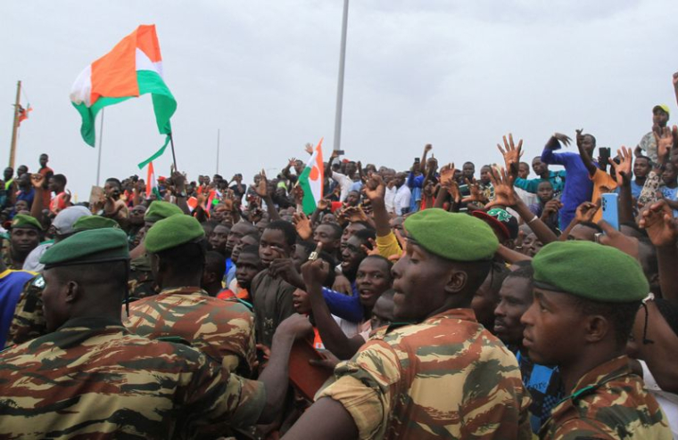 Photo d'une manifestation à Niamey, Niger