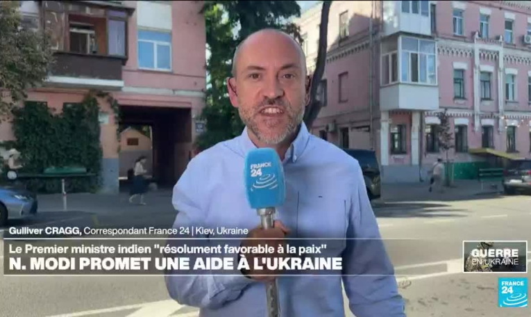 Narendra Modi, Premier ministre indien en visite à Kiev, promet une aide à l'Ukraine