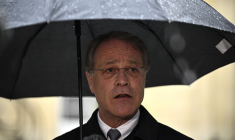 François Asselin à Paris, le 26 septembre 2024. ( AFP / JULIEN DE ROSA )