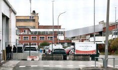 L'usine du constructeur automobile Stellantis à Poissy (Yvelines), le 23 septembre 2025 ( AFP / Thibaud MORITZ )