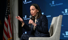 L'opposante vénézuélienne Maria Corina Machado lors d'un événement à Washington, le 16 janvier 2026 ( AFP / Alex WROBLEWSKI )