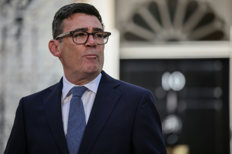 Le nouveau Premier ministre britannique Andy Burnham devant le 10 Downing Street, le 20 juillet 2026 à Londres ( AFP / Henry NICHOLLS )