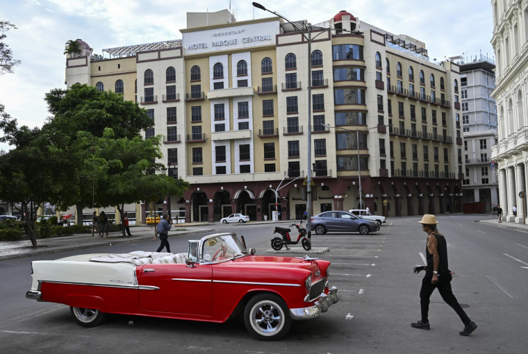 L'hôtel Iberostar Parque Central à La Havane ( AFP / YAMIL LAGE )